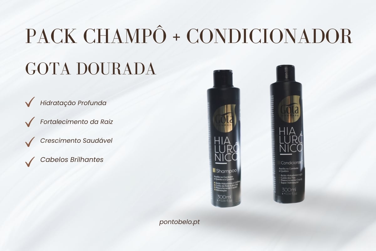 Gota Dourada Hialurónico Pack Champô + Condicionador