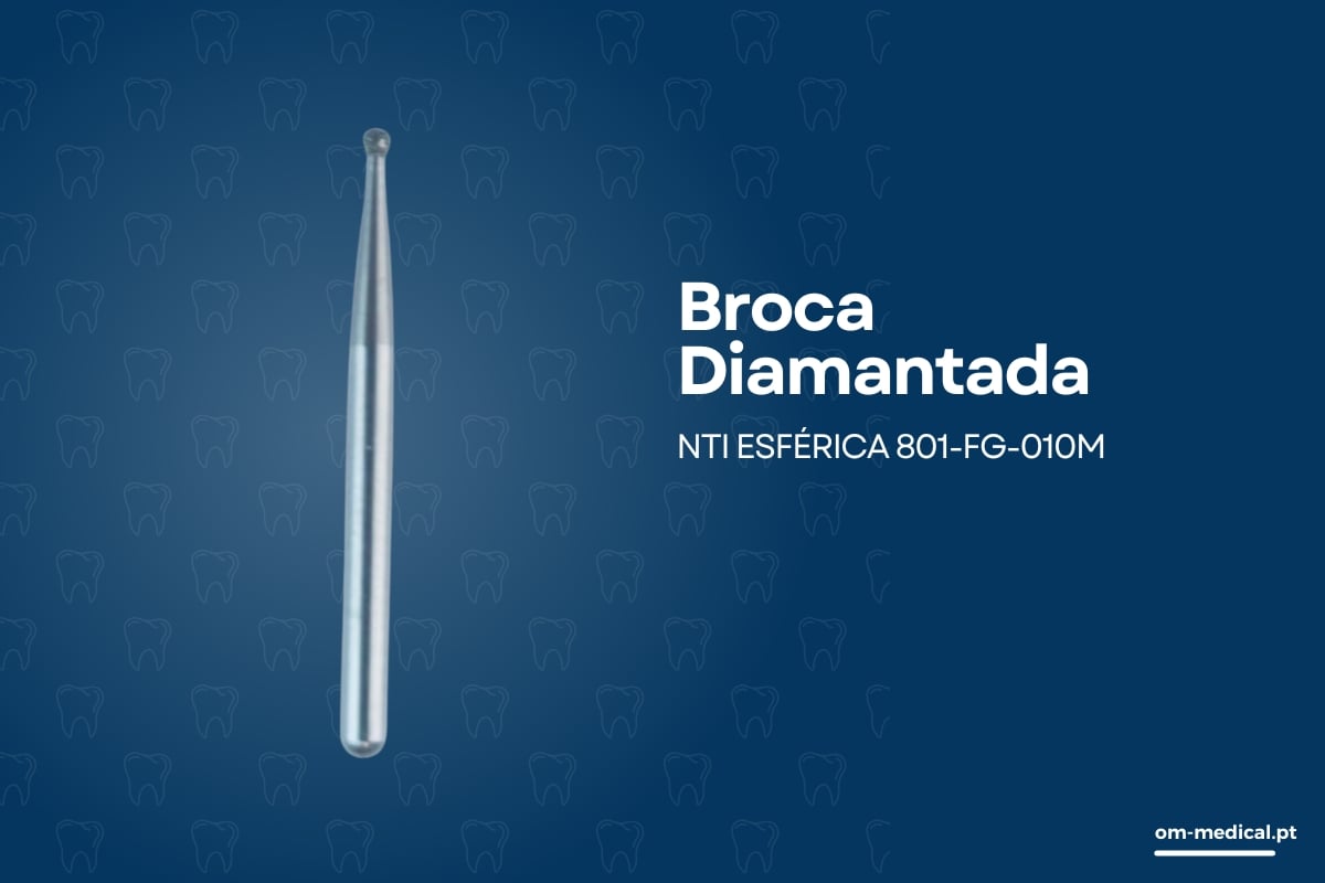 Broca Diamantada NTI Esférica 801-FG-010M (5 Unidades)