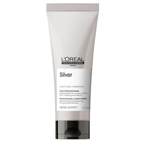 Condicionador L'Oréal Silver 200ml – Brilho para Cabelos Grisalho-509-493