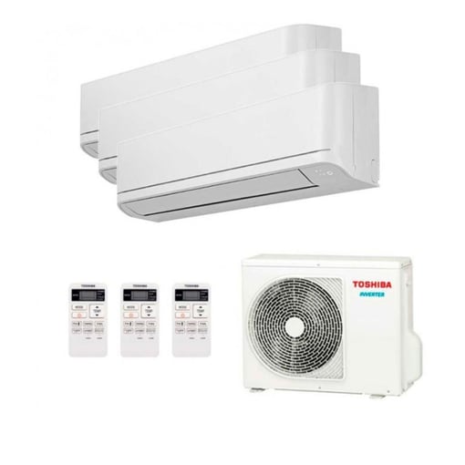 Multisplit Toshiba | 7000 BTUS + 10000 BTUS + 13000 BTUS