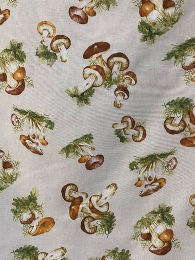 Anti-Nódoas Estampado Cogumelos