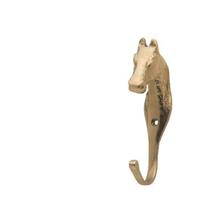 Imagem do produto Cabide Cabeça de Cavalo Pequena Dourado