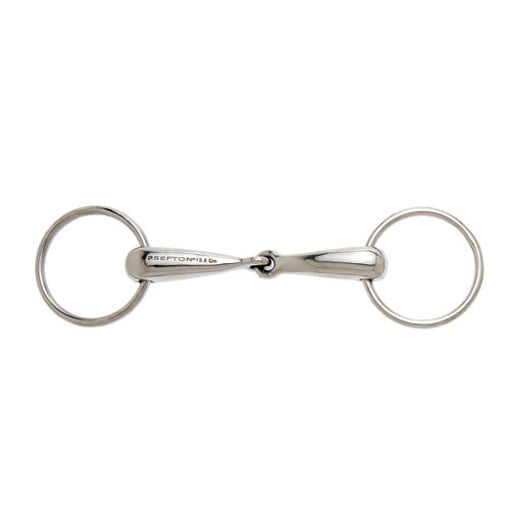 Bridão Argolas Embocadura Partida Oca Grossa 23mm - Sefton-1023-934