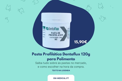 DENTAFLUX Pasta Profilática 120g – Limpeza e Polimento Dentário