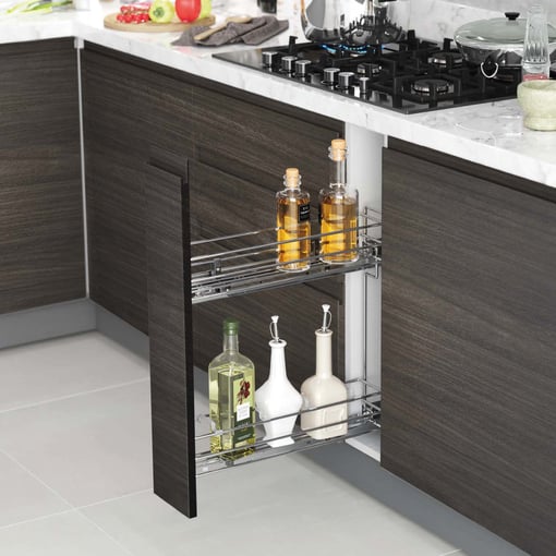 Ferragens de Cozinha - Módulo Extraível Porta-Garrafas