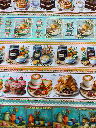 Barra cake e chávenas 100% algodão