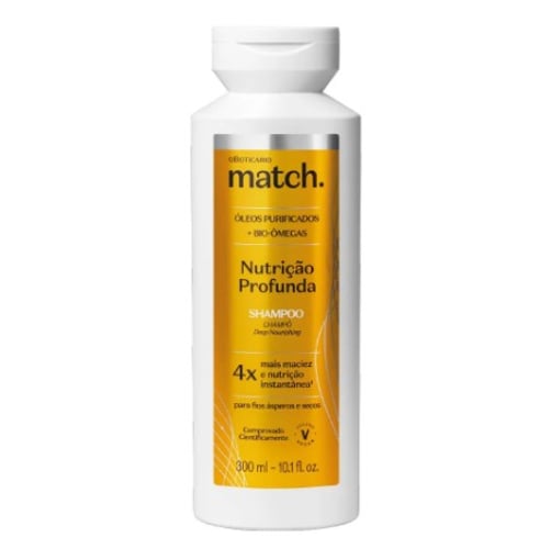 Imagem do produto Shampoo Match Nutrição Profunda 300ml