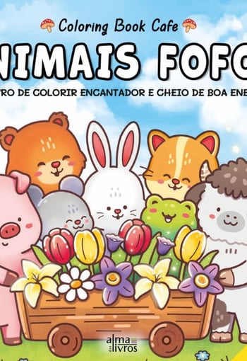 Animais Fofos — Livro de Colorir Relaxante