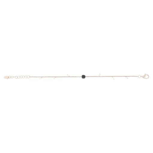 Joias Pesavento Prata Rosa com Pó Preto – Design Minimalista