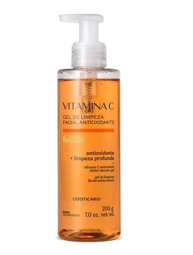 Vitamina C Gel de Limpeza Facial Antioxidante Botik 200g