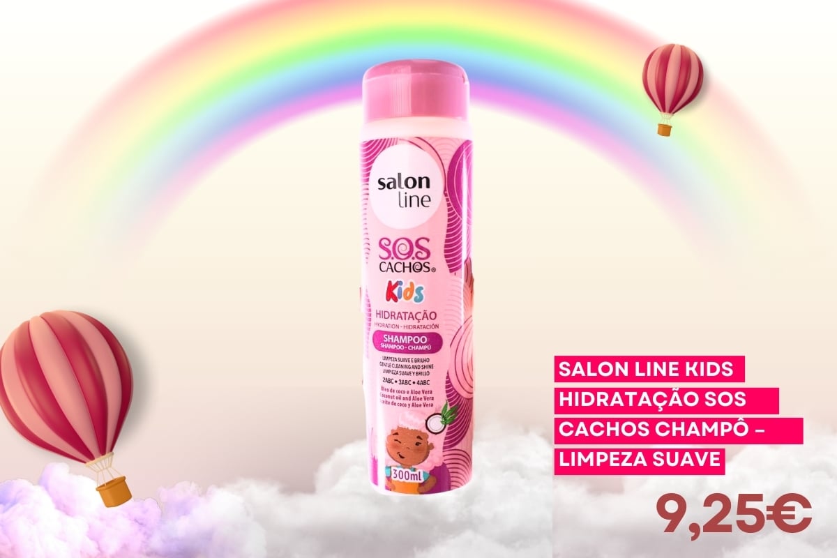 Salon Line Kids SOS Cachos Champô Hidratação para Crianças