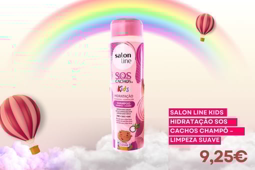 Salon Line Kids SOS Cachos Champô Hidratação para Crianças