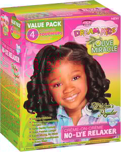 Imagem do produto African Pride Dream Kids Olive Miracle (4) Touch-Up Relaxer Kit