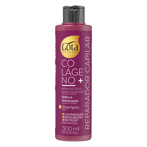 Gota Dourada Colágeno+ Champô Reparador Capilar Cabelo Danificado-897-980