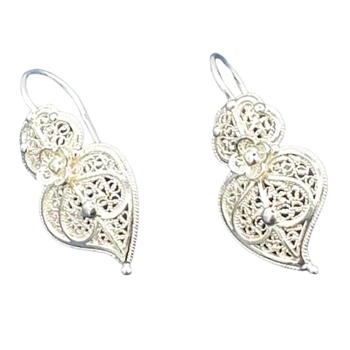 Brincos em Prata 925 com Filigrana – 3,5 cm | 3 g