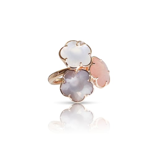 Anel Petit Joli Bouquet Lunaire em Ouro Rosa 18k