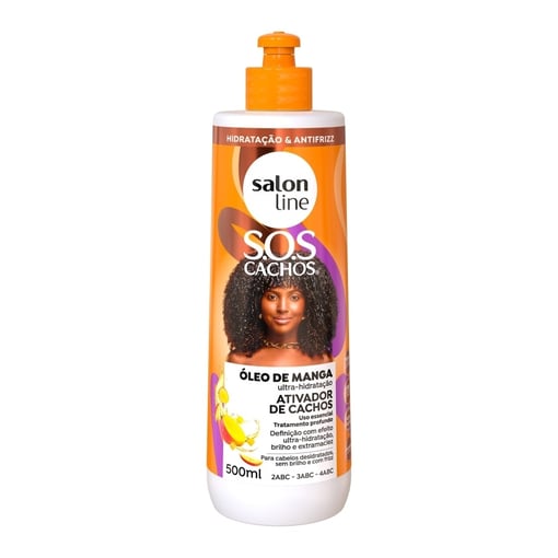 Ativador de cachos SOS com  óleo de manga 500ml Salon Line