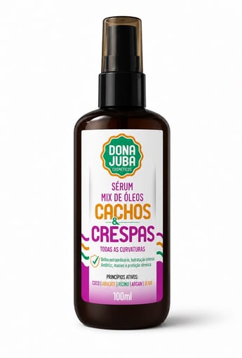 Dona Juba Serum Mix De Oleos Cachos E Crespas 100Ml-924-906