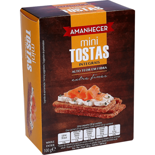Mini Tostas Integrais Amanhecer