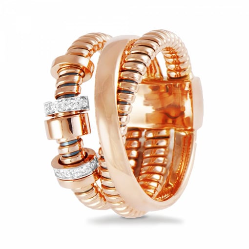 Anel de Ouro rosa K DI KUORE 435149