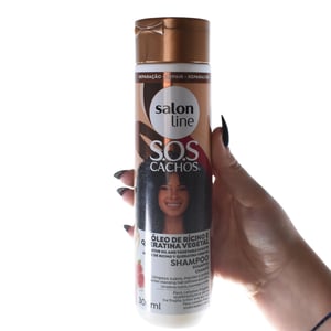 Imagem do produto Salon Line SOS Shampoo Rícino e Queratina 300ml - Força e Brilho