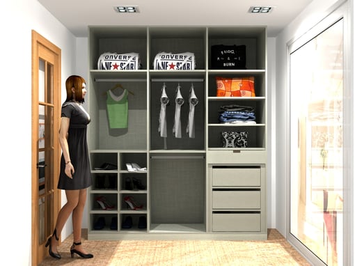 Closet Compacto com Design Personalizado
