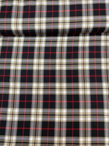 Xadrez Tartan Preto e Bege