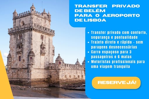 Transfer de Belém para o Aeroporto de Lisboa – Carro Privado