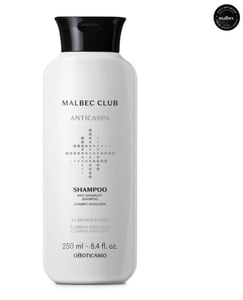 Imagem do produto Shampoo Anticaspa Malbec Club 250 ml