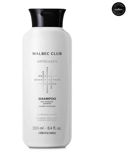 Shampoo Anticaspa Malbec Club 250 ml