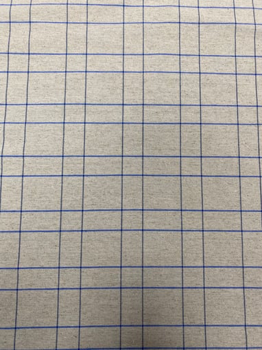 Linho Alentejano Xadrez azul