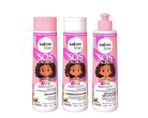 Imagem do produto Kit Shampoo + Condicionador + Ativador de Cachos SOS Cachos Kids