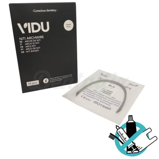VIDU Arco de NiTi 014 inf. Termoativo Forma Natural (10 pcs)