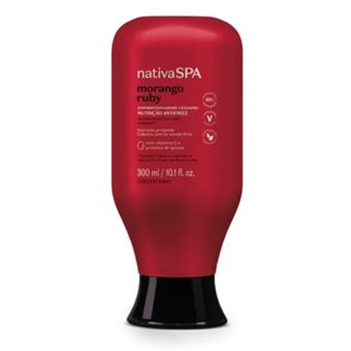 Condicionador Vegano Nativa SPA Morango Ruby - Nutrição e Antifri