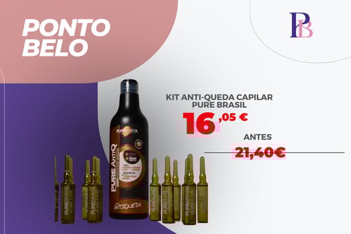 Kit AntiQueda Capilar: Champô e Ampolas Bio-Ativadoras