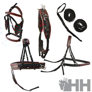 Imagem do produto Arreio de Atrelagem Simples Nylon/PVC Preto C/Debrum