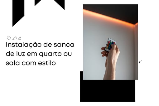 Instalação de sanca de luz em quarto ou sala com estilo