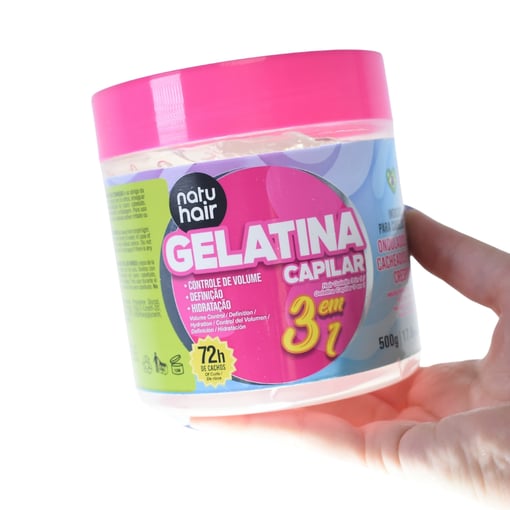 Gelatina NatuHair S.O.S 3 em 1 500g – Definição e Hidratação