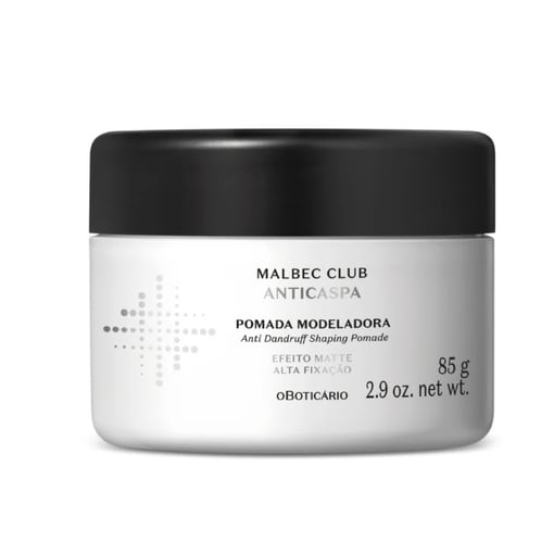 Pomada Modeladora Anticaspa Malbec Club 85g