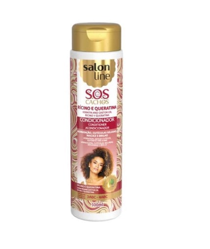 Salon line SOS Cachos Rícino e Queratina Condicionador 300ml