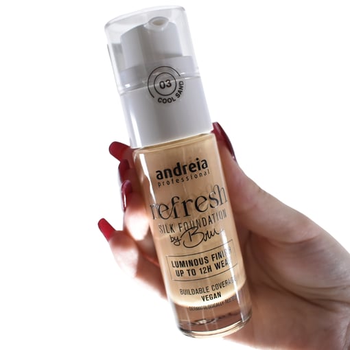Andreia Refresh Silk Foundation 01 Creme 30ml – Pele Luminosa 03-534-436