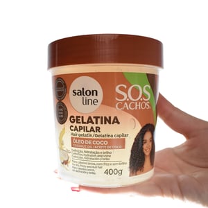 Imagem do produto Salon Line S.O.S Gelatina Óleo de Coco 400g - Definição e Hidrata