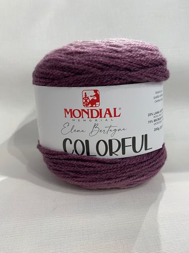 Lã Mondial Colorful Lilás