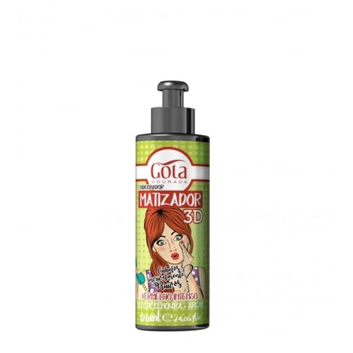 Gota Dourada Matizador 3D Vermelho Intenso 120ml-574-996