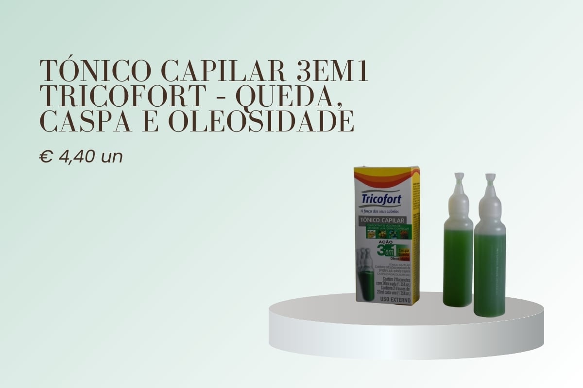 Tónico Capilar 3em1 Tricofort – Queda, Caspa e Oleosidade