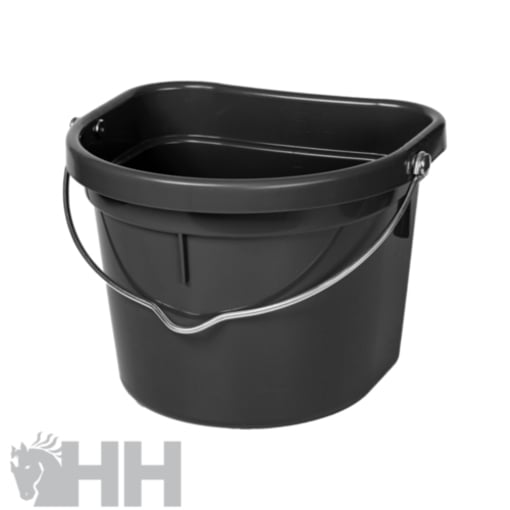 Balde Plástico Traseira Plana C/Asa Preto 20L - Vplast-997-654