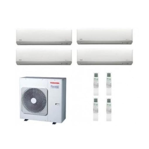 Multisplit Toshiba 10000 BTUS, 10000 BTUS, 10000 BTUS, 13000 BTUS
