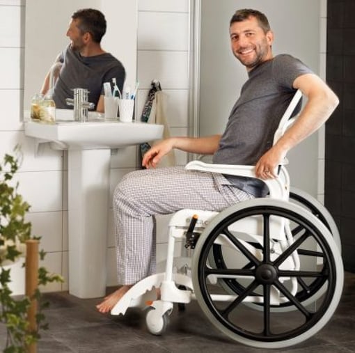 Cadeira de Banho com Rodas CLEAN-13-257-38434