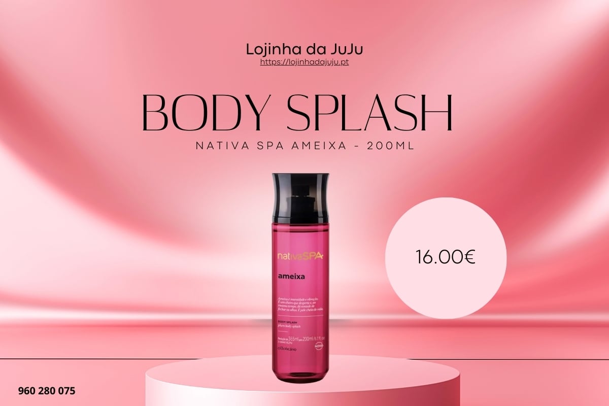 Body Splash Ameixa Negra Nativa SPA 200ml - Frescura e Hidratação