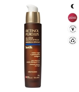 Imagem do produto Gel creme Redutor de Rugas Retinol Puro 0,1%, Botik, 30g